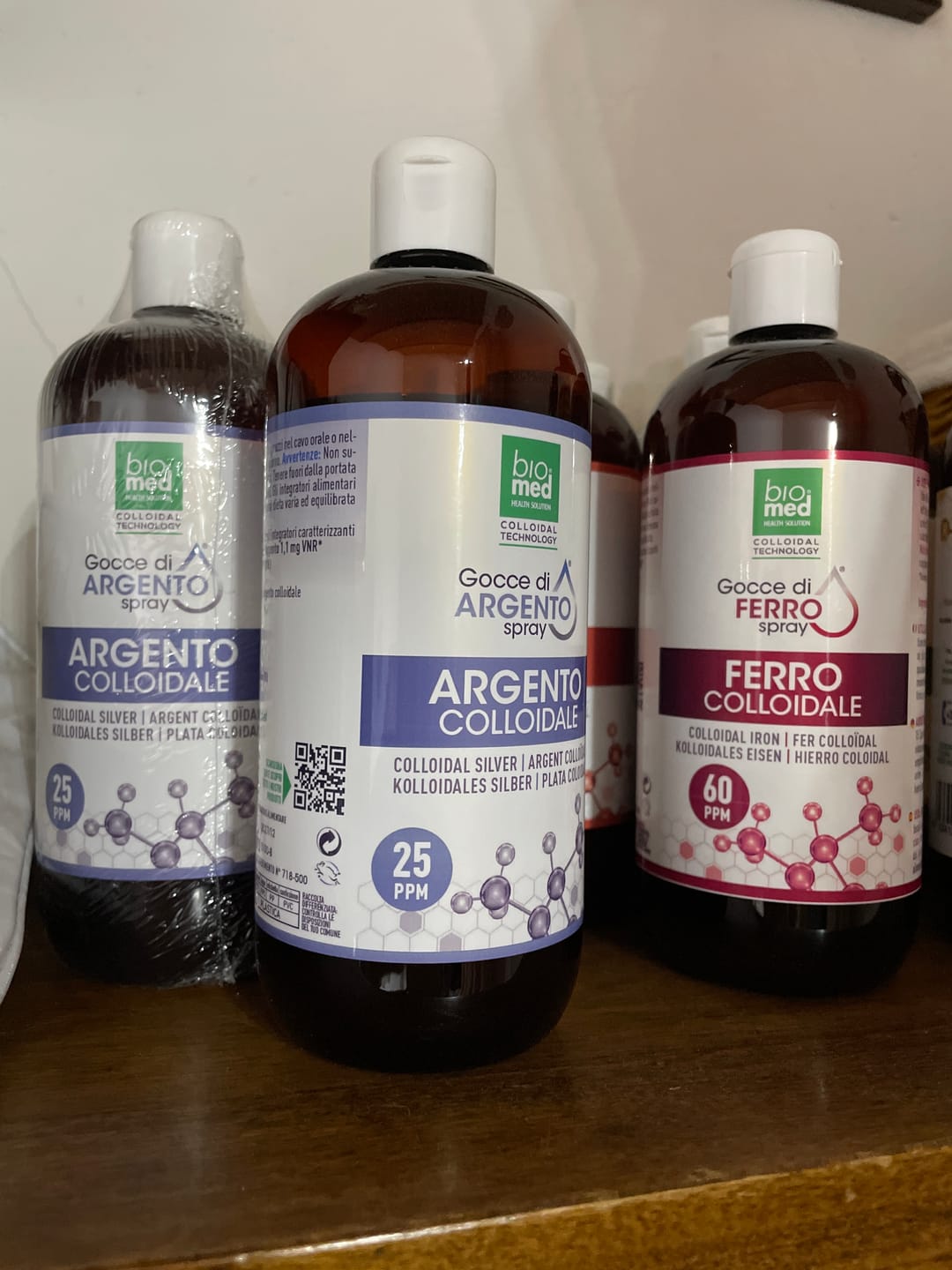Customer photo review of ARGENTO COLLOIDALE ATTIVO SPRAY SUBLINGUALE - BIOMED - 500 ml. - 25 ppm