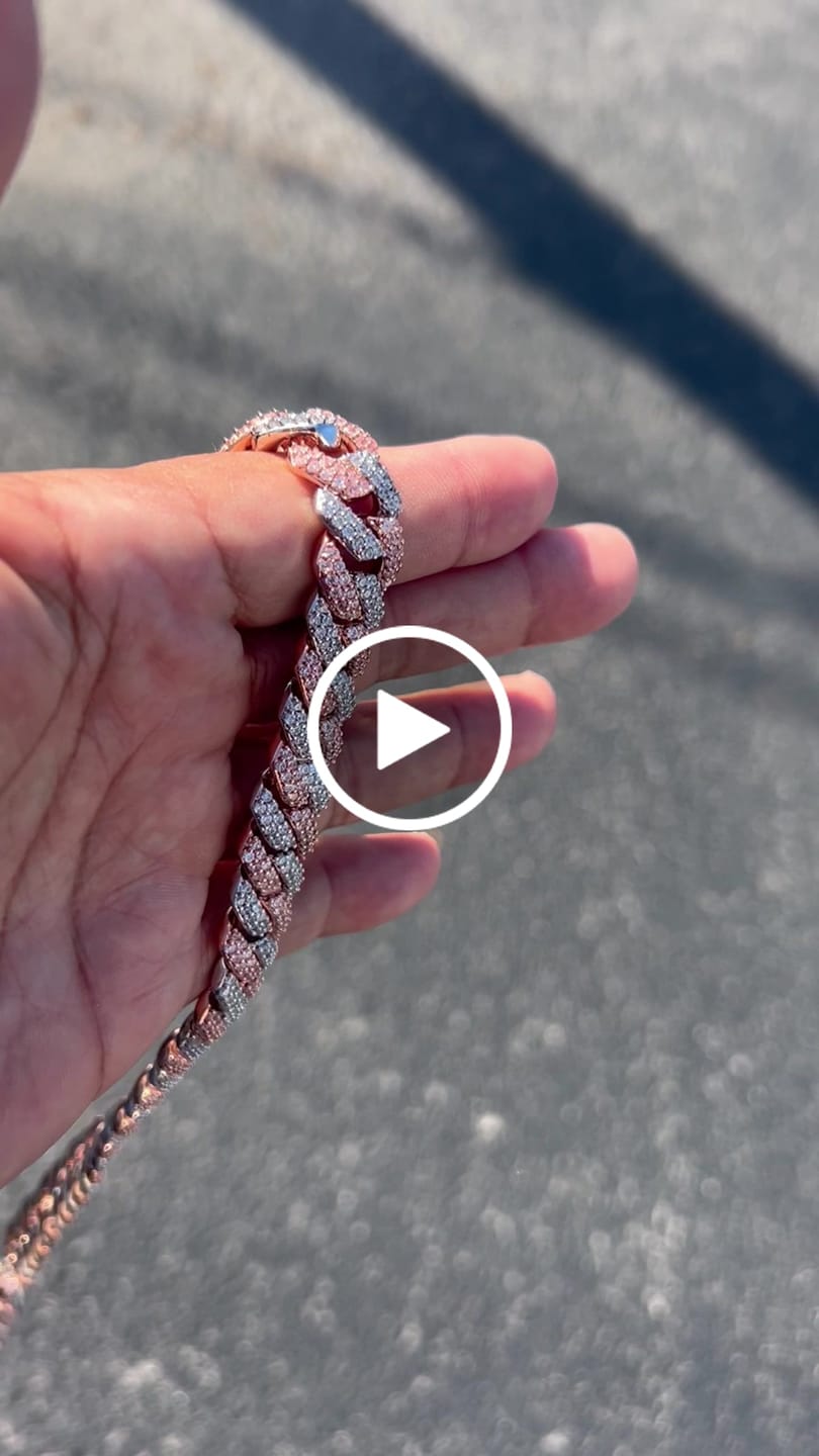 Customer video review of 14mm Monaco Chain - Two Tone