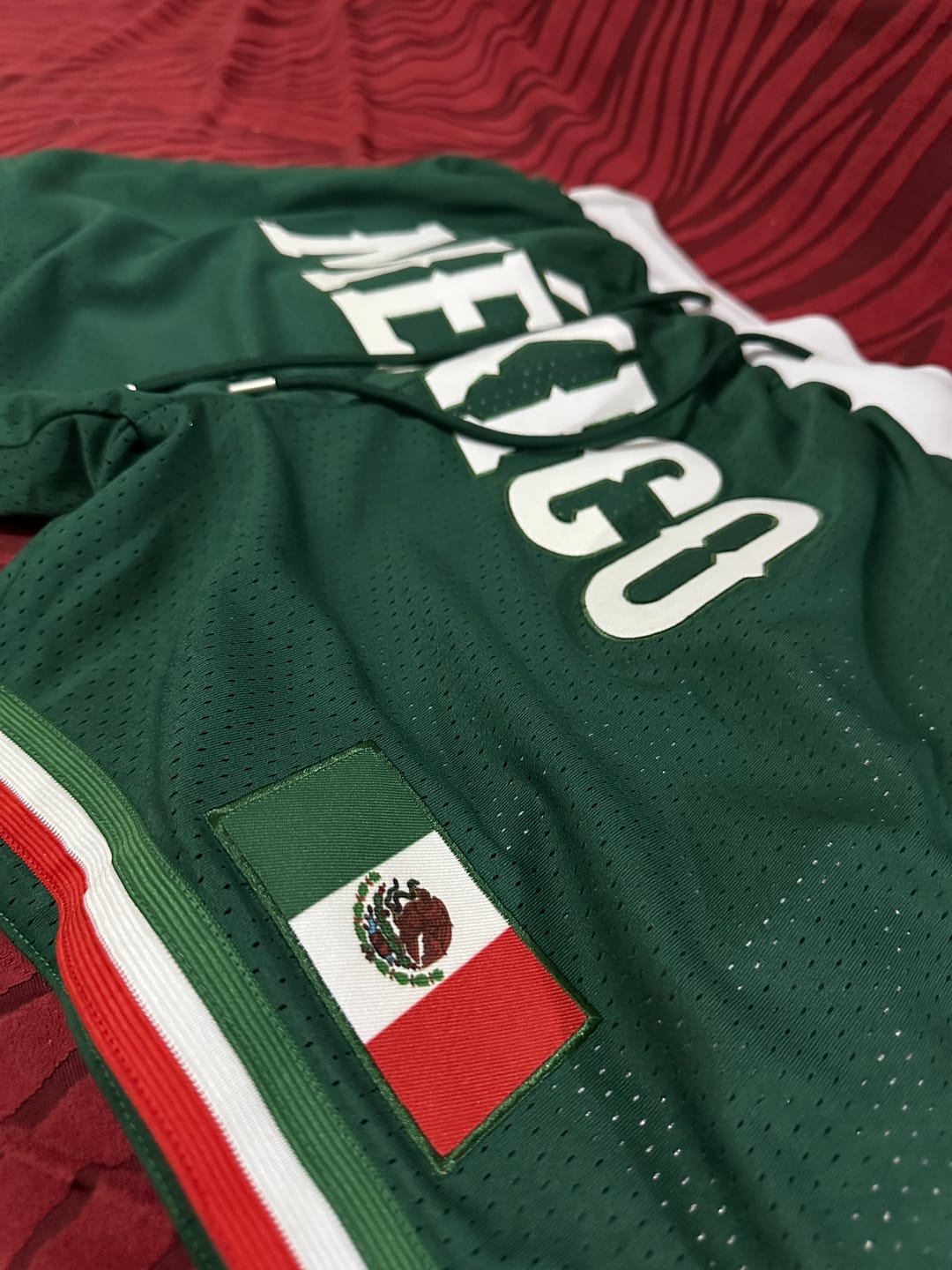 Customer photo review of Mexico Heritage Basketball Shorts