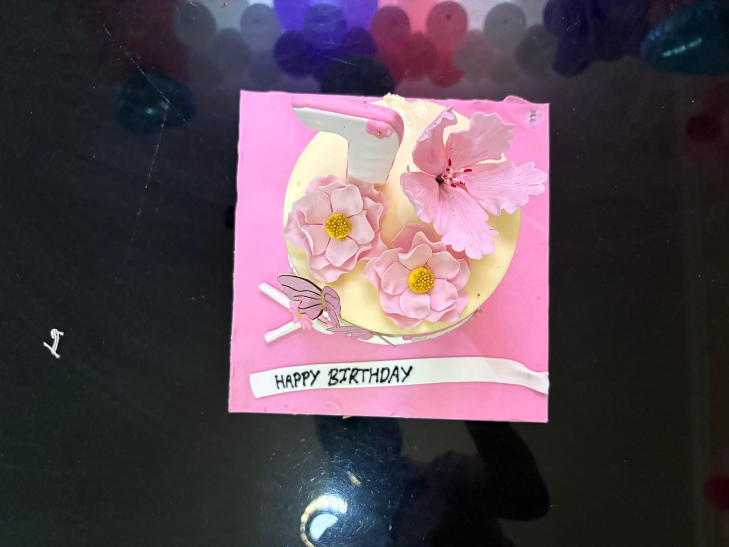 Customer photo review of Butterfly Knot Cake