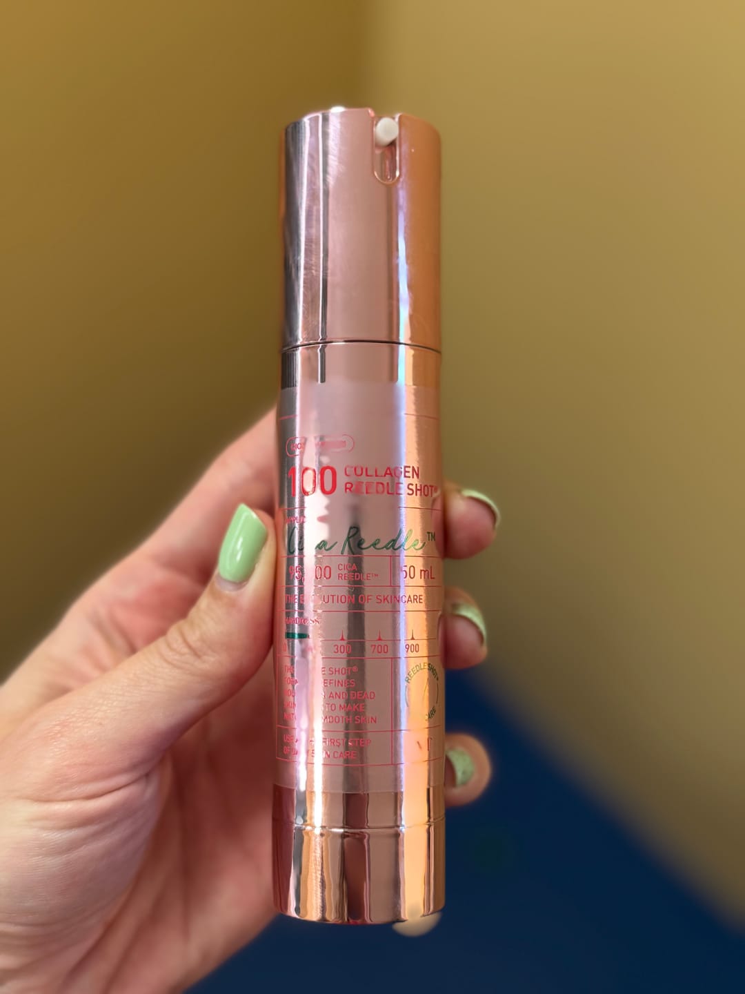 Customer photo review of Serums-būsteris ar mikroadatām un kolagēnu VT Cosmetics Collagen Reedle Shot 100
