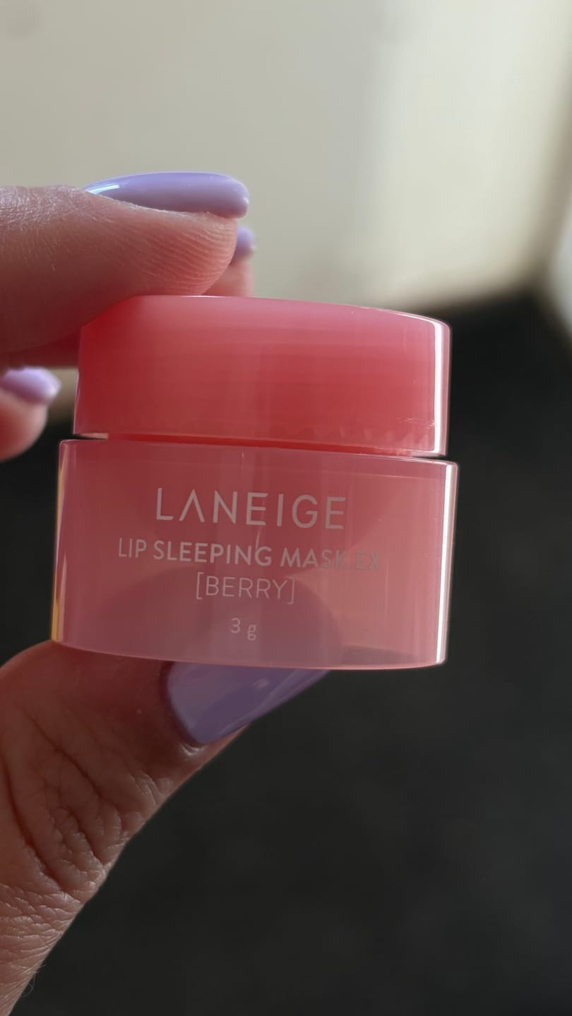 Customer photo review of Nakts maska lūpām LANEIGE Lip Sleeping Mask EX Berry