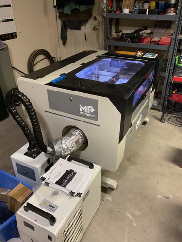Customer photo review of Monport 60W CO2 Laser Engraver & Cutter (28" x 20") with Autofocus and Bracket