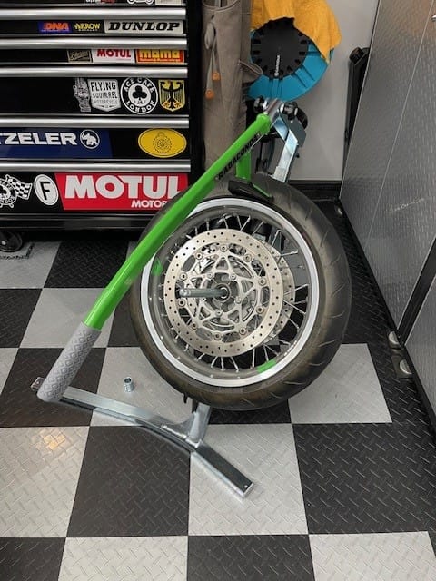 Customer photo review of Rabaconda Street Bike Tire Changer