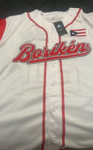 Customer photo review of Puerto Rico Custom Baseball Jersey