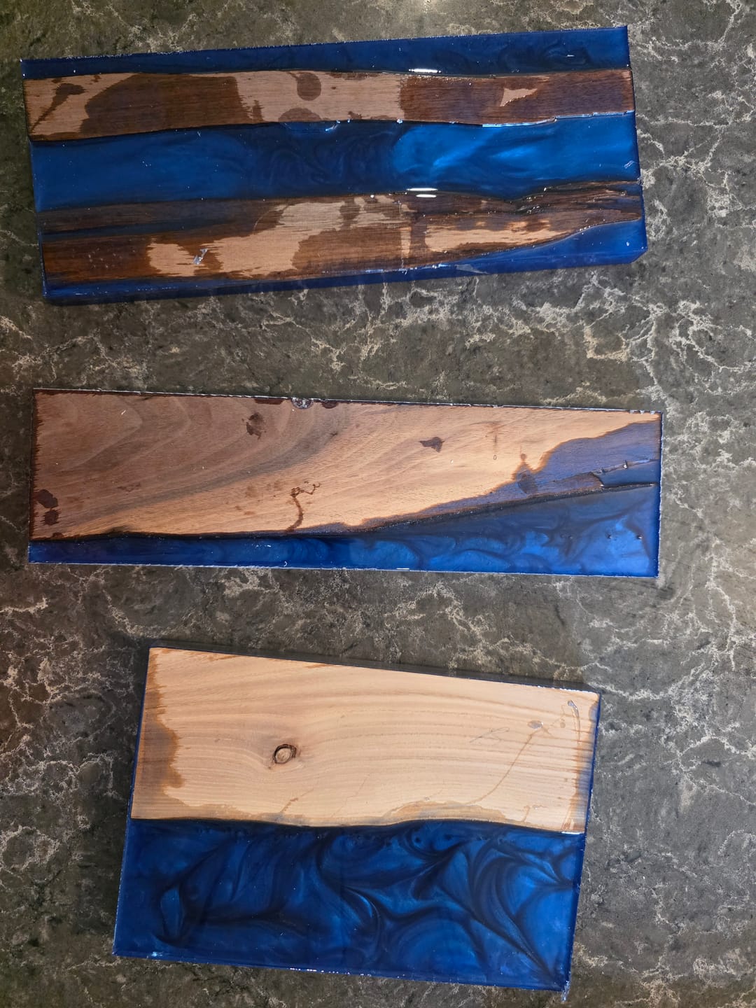 Customer photo review of 16.5x4.5x1.0" Silicone Mold - Coaster / Cheeseboard Mold