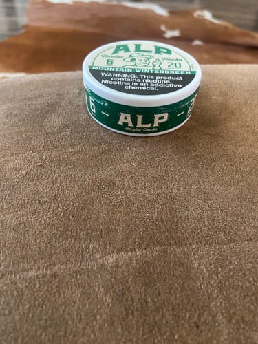 Customer photo review of Mountain Wintergreen Nicotine Pouches