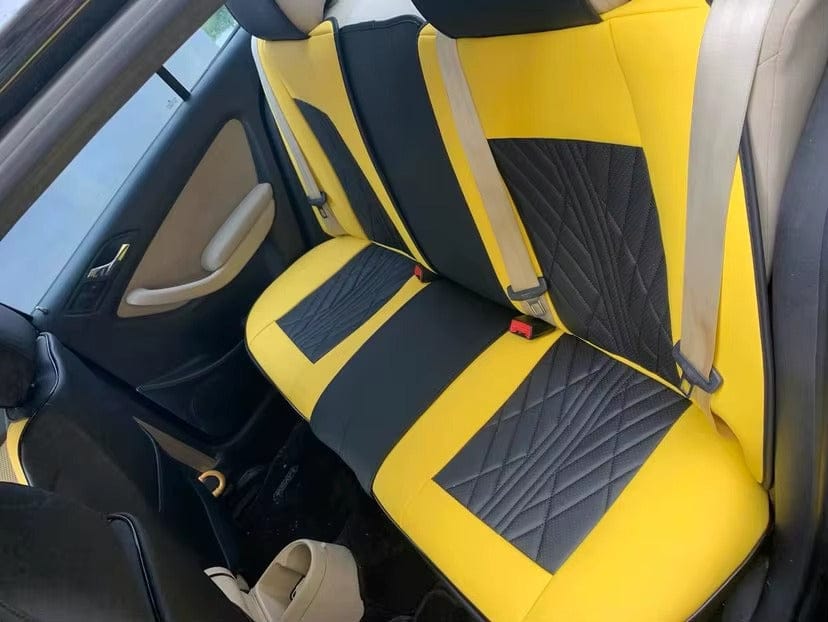Customer photo review of Brown Black Seat Cover