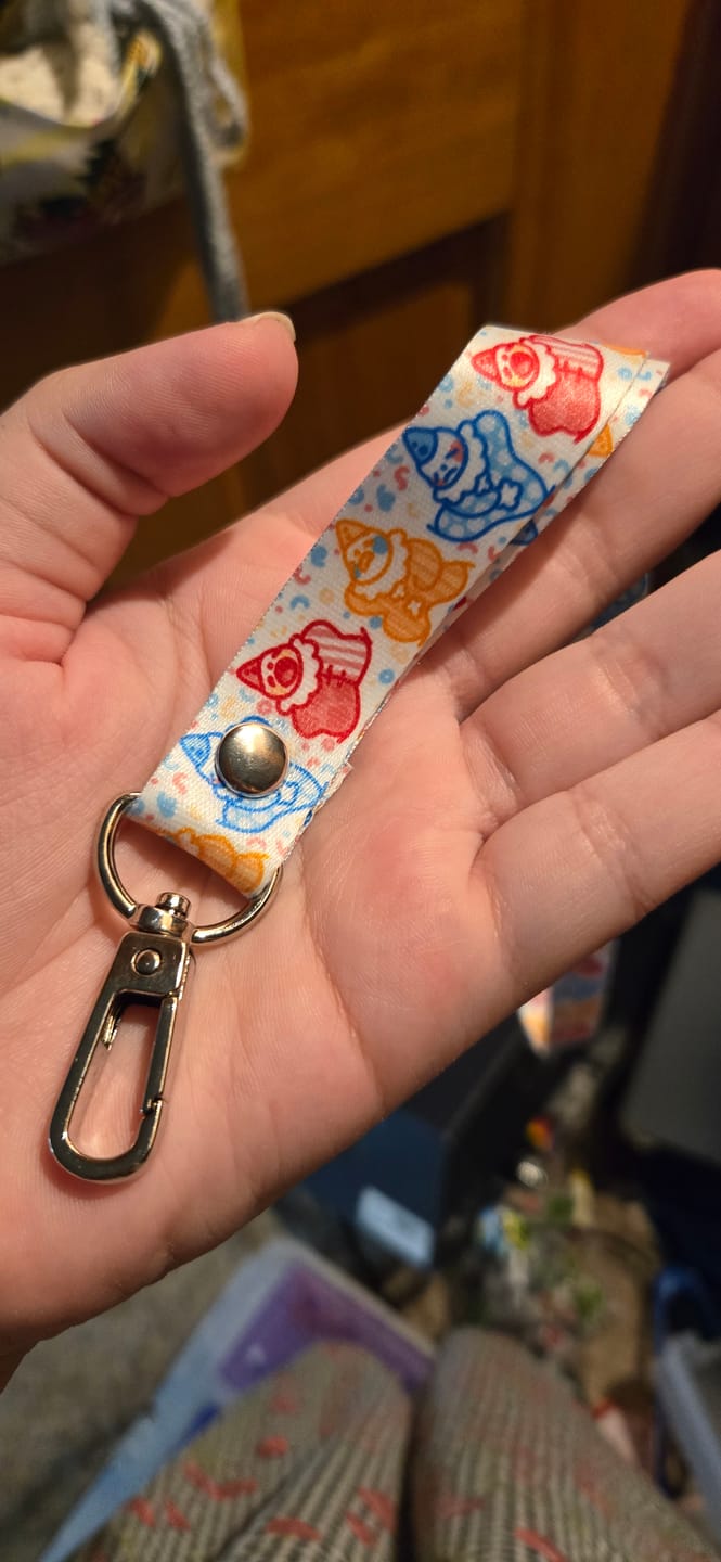 Customer photo review of Cute Lil Clowns Lanyard