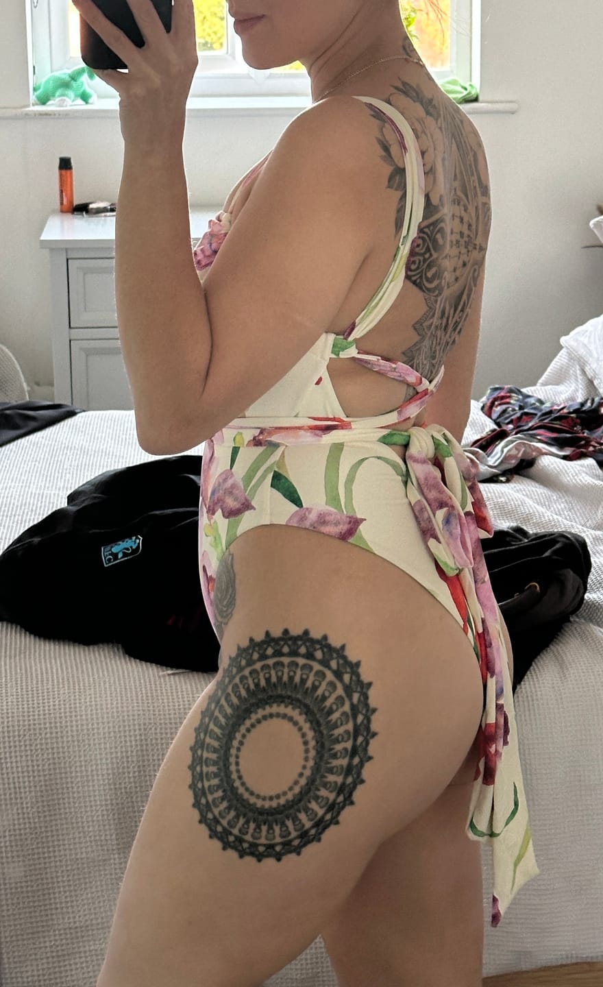 Customer photo review of DUA GATHERED ONE PIECE