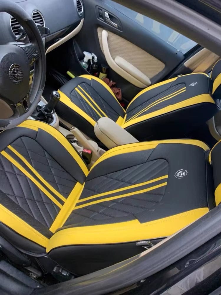 Customer photo review of Red Black Seat Cover