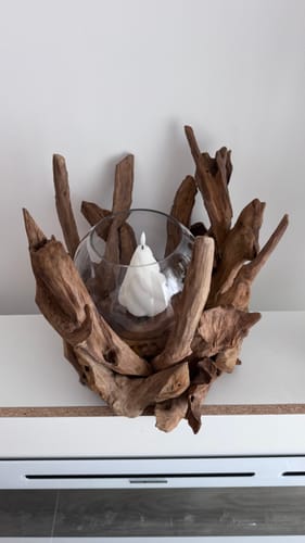 Customer photo review of Wurzel Kerzenständer VONDRO mit Glas