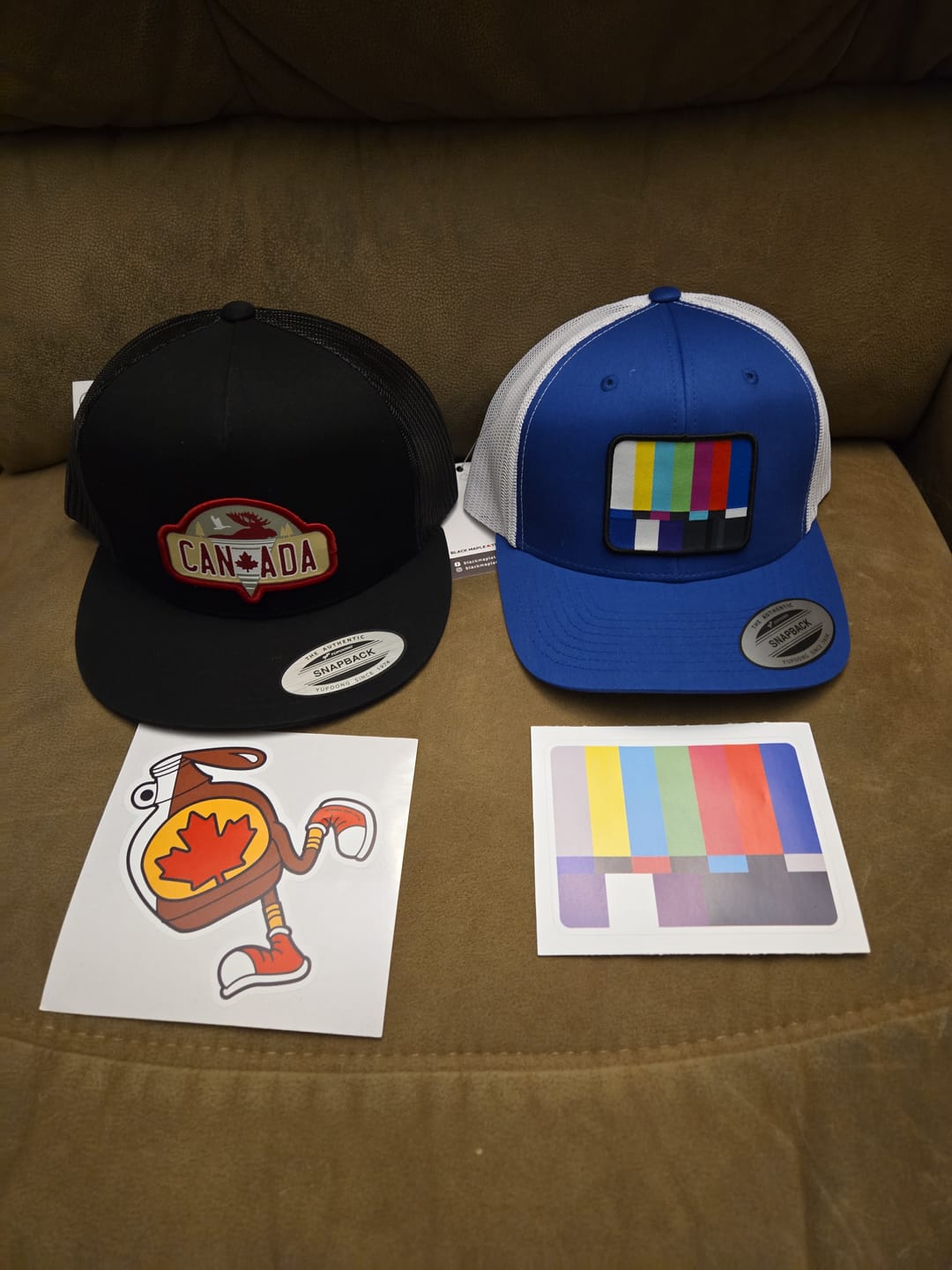 Customer photo review of Canada Moose and Goose Black Flat Brim Trucker Cap