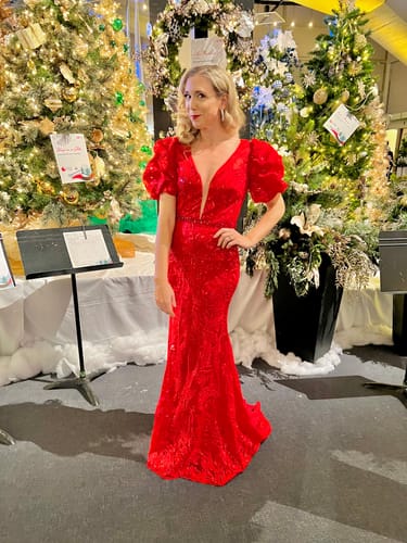 Customer photo review of Cordoba Gown by Mac Duggal - FINAL SALE