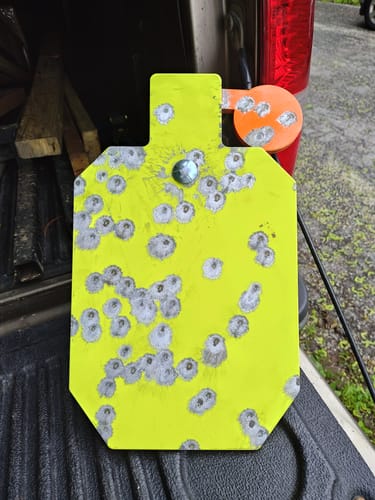 Customer photo review of 3/8" X 10" X 16" Hostage Target + 2X4 Target Mount Kit
