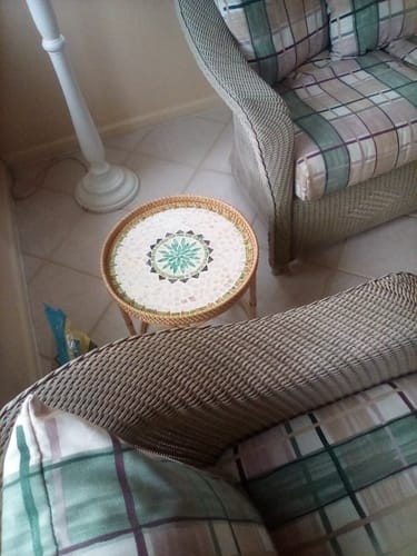 Customer photo review of Oasis Rattan Table Set