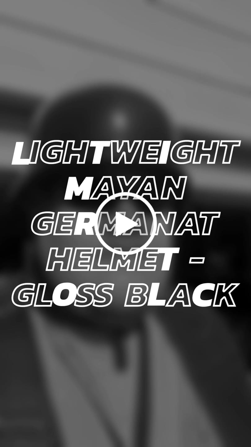 Customer video review of Lightweight Mayan Germanator ECE/AS/NZ Helmet - Gloss Black