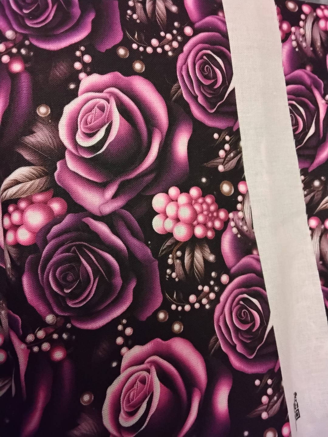 Customer photo review of Elegant Purple Roses Fabric