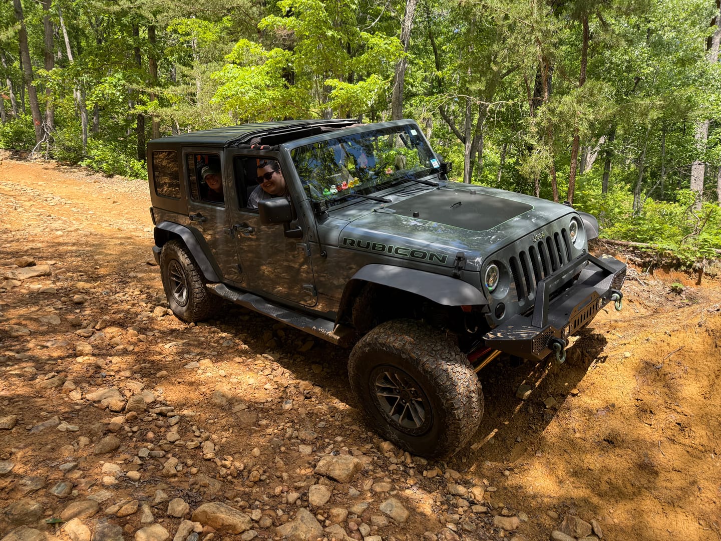 Customer photo review of Hood Graphic for Wrangler JK | Black Topo