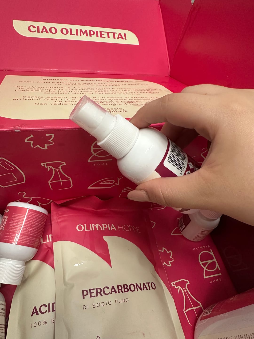Customer photo review of Profumo spray per tessuti Bella ml.100