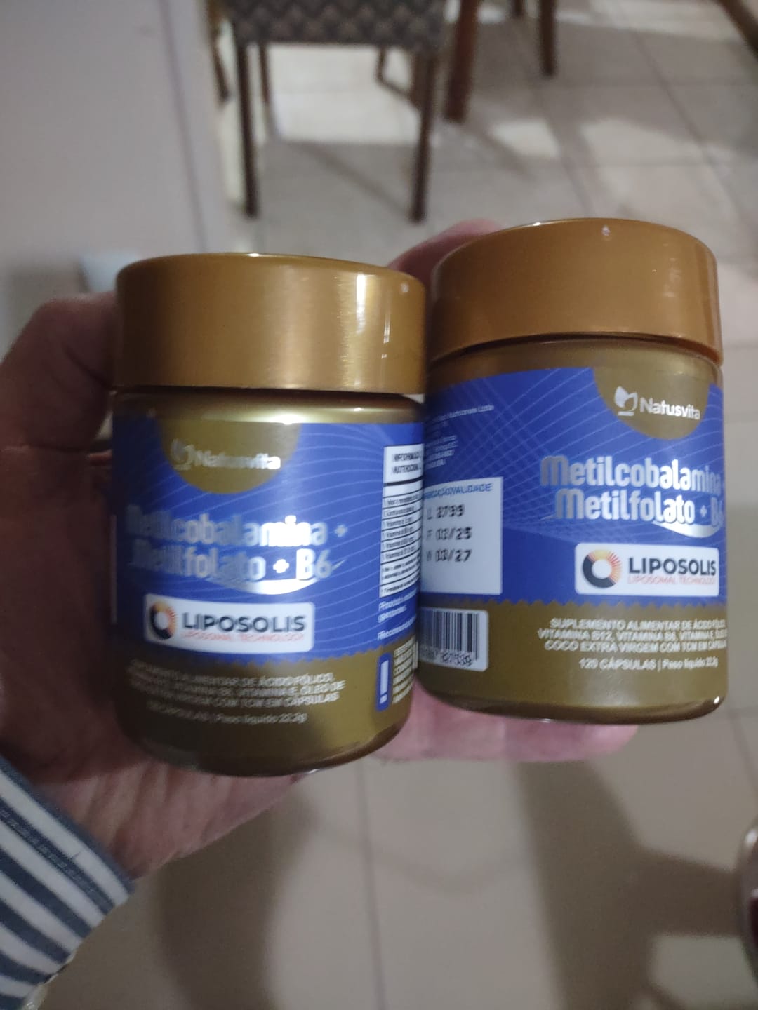 Customer photo review of Metilcobalamina B12 + Metilfolato + B6. Lipossomal