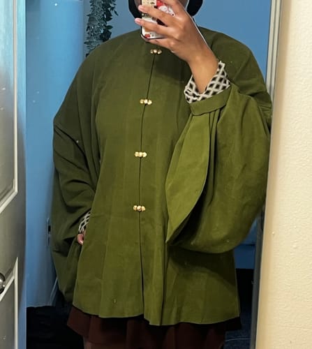 Customer photo review of Sen Lin 森林 Forest Fairy Modernized Ming Dynasty Liling Top & Easy-Wear Mamian Set