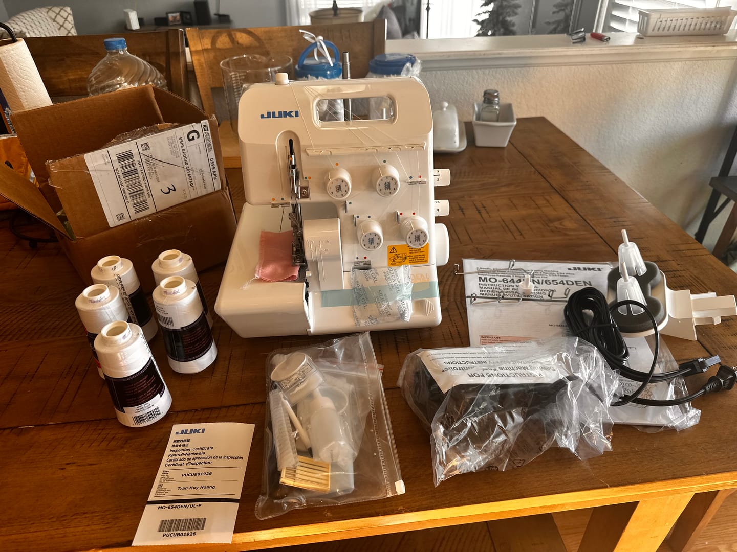 Customer photo review of Juki MO-654DE Serger