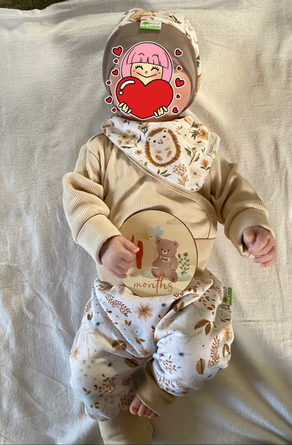 Customer photo review of Naturkind Biomode® Mitwachshose / Babyhose  Bio Baumwolle -Boho Flowers beige- exclusive