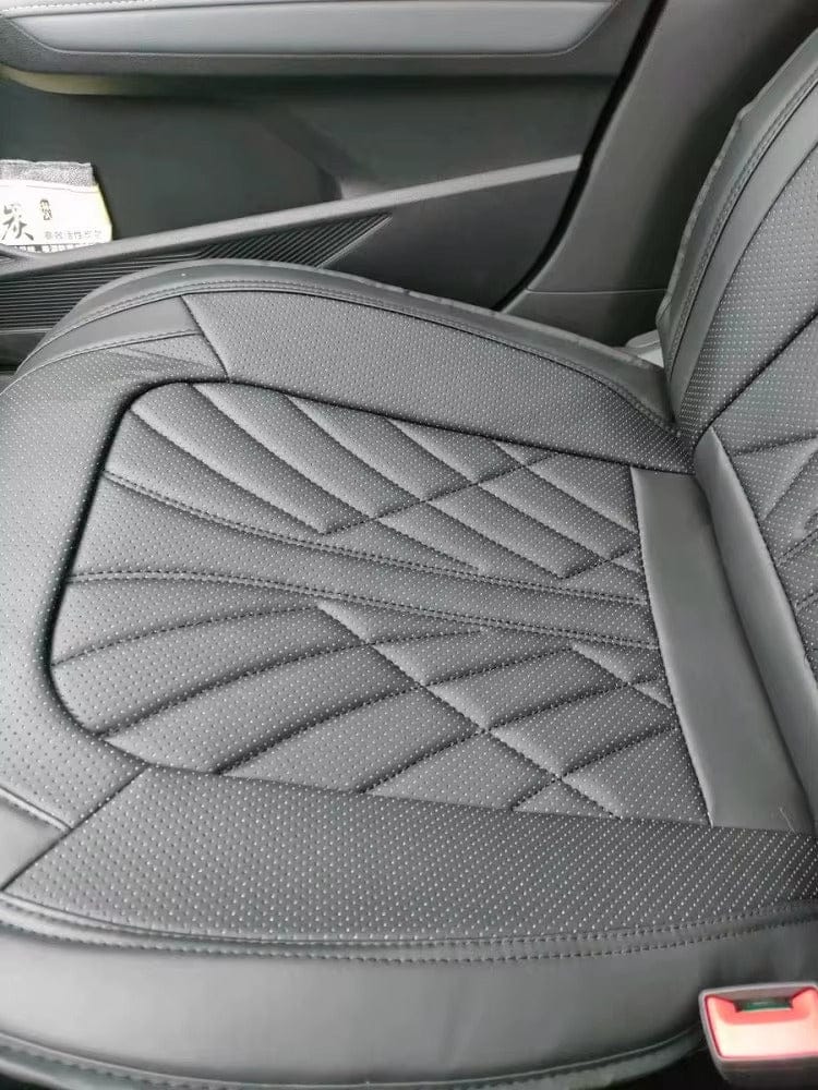Customer photo review of Red Black Seat Cover
