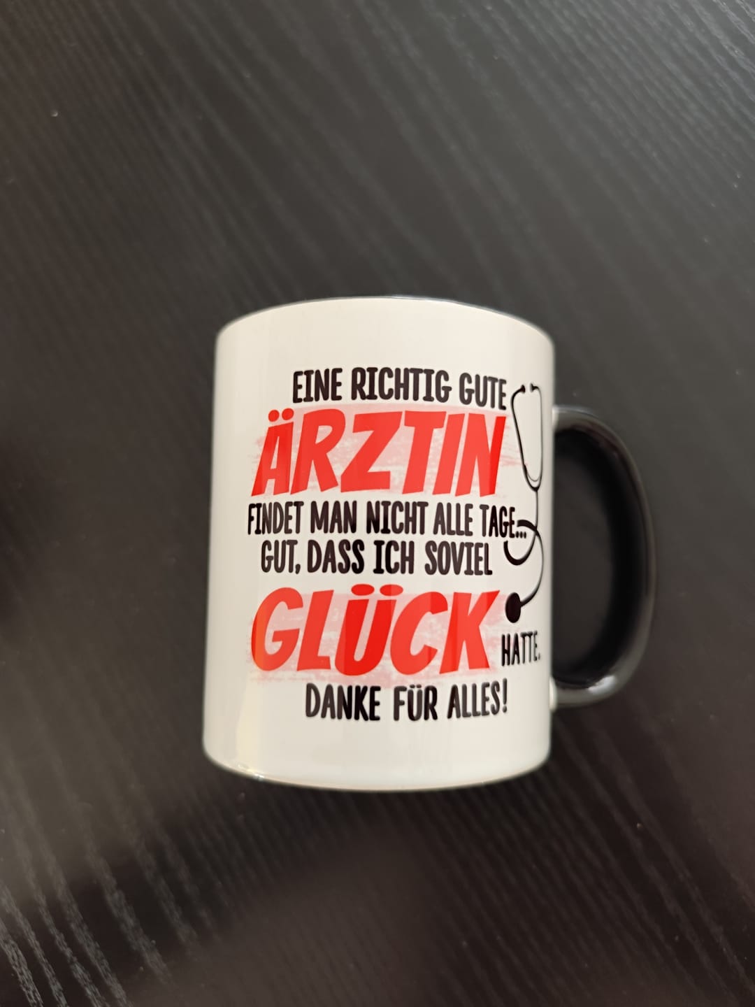 Customer photo review of Tasse Arzt, Dankes-Geschenk Ärzte Danke Geschenk Dankeschön Tasse schöner Spruch schönes Motiv Kaffeetasse Berufe Kaffee-Becher