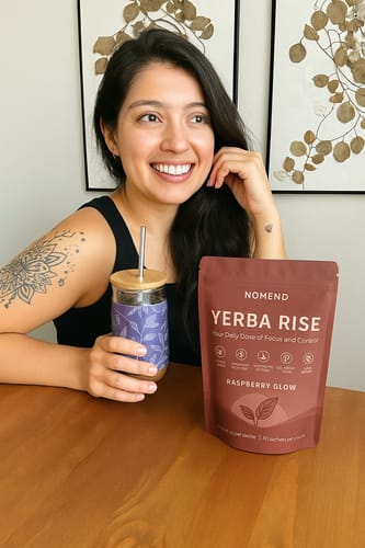 Customer photo review of Yerba Rise - Clean Gut, Clear Glow
