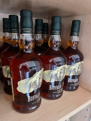 Customer photo review of Buffalo Trace Bourbon Whiskey Case Bundle (12 Bottles) (750ml)