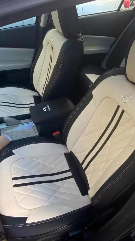 Customer photo review of Red Black Seat Cover