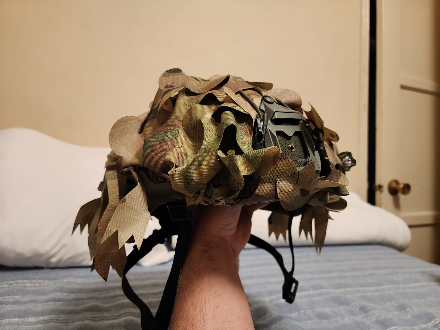 Customer photo review of Predator Ghillie™ Helmet Cover