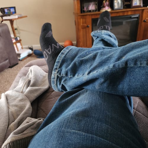 Customer photo review of Men's Alpaca Socks