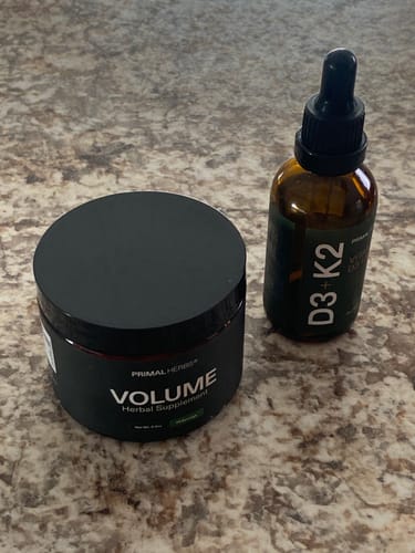 Customer photo review of Volume Herbal Mix & FREE Vitamin D3 + K2