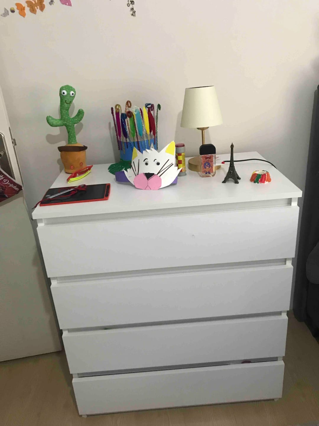 Customer photo review of Rani BE102 Şifonyer 4 Çekmeceli Yatak Odası Bebek Odası Beyaz 91 x 80 Cm