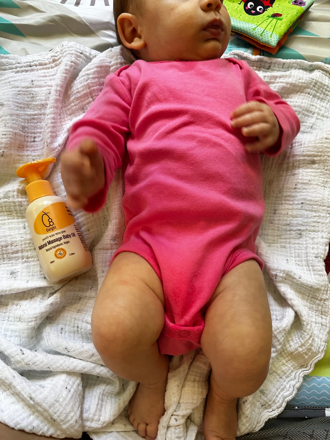 Customer photo review of שמן עיסוי טבעי לתינוק