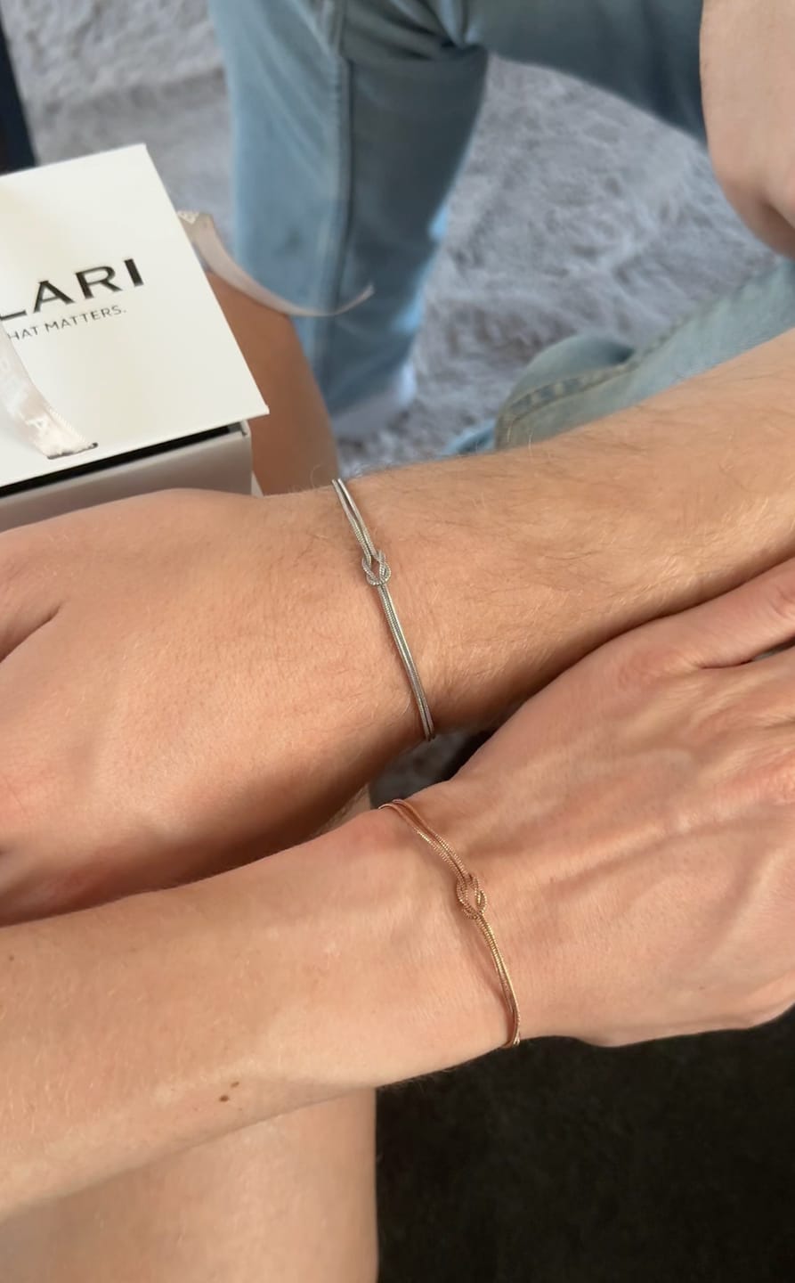 Customer photo review of Liebesknoten Designarmband