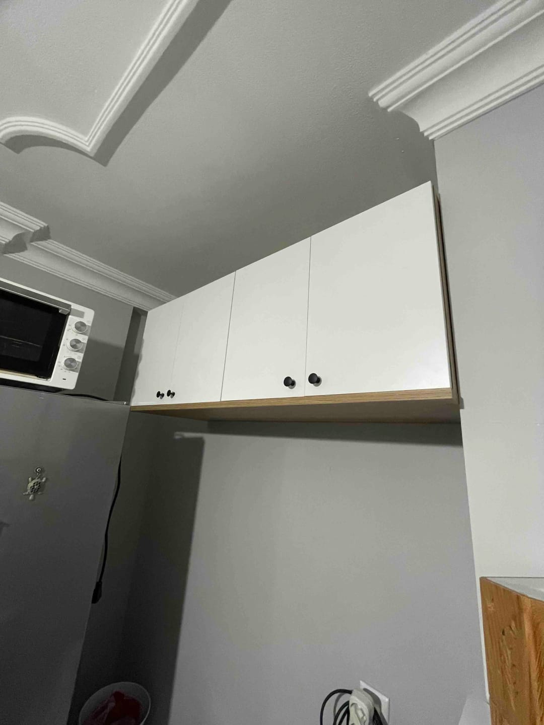 Customer photo review of Rani BA120 Gardırop Üst Modülü Çok Amaçlı Dolap Sepet Ceviz - Beyaz
