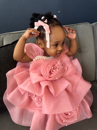 Customer photo review of Children's Lace Mesh Thin Princess Dance Socks