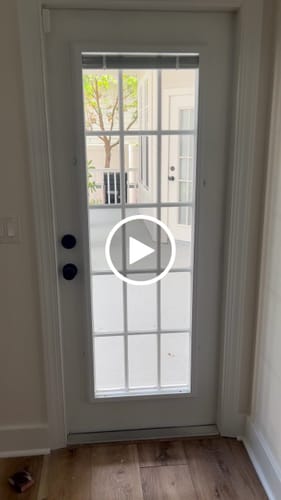 Customer video review of Add On Blinds Kit (installs on top of existing door glass)
