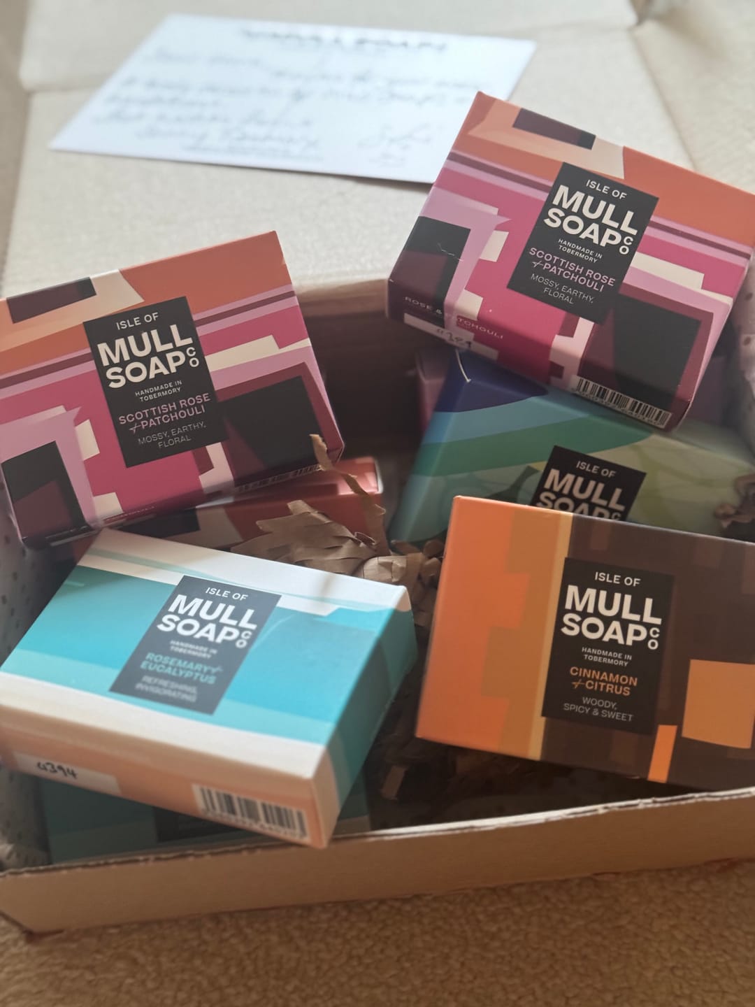 Customer photo review of Scottish Rose & Patchouli Isle of Mull Soap