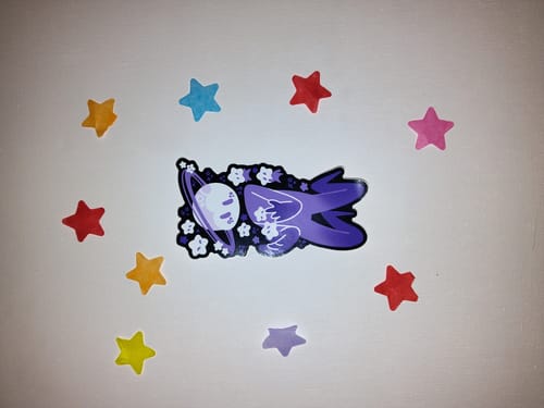Customer photo review of Planet Person With Star Babies Sticker