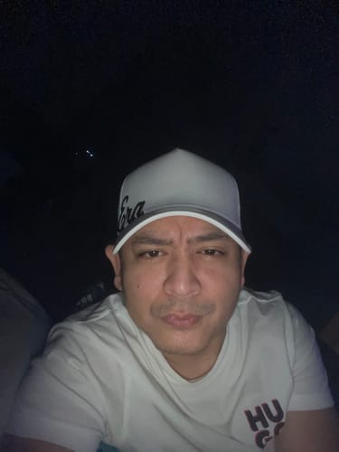 Customer photo review of 9FORTY A-Frame Golf Trucker Wordmark White Snapback