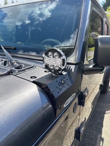Customer photo review of CR-7 PRO Dual-Action Combo Driving Lights