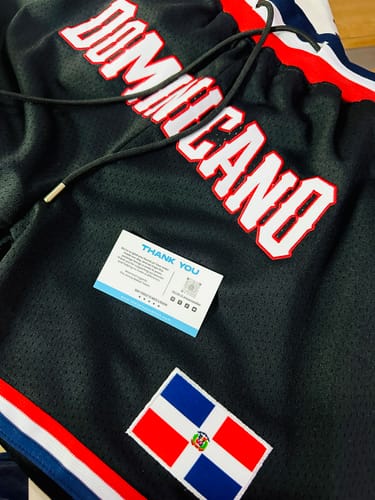 Customer photo review of Dominican Republic Basketball Shorts