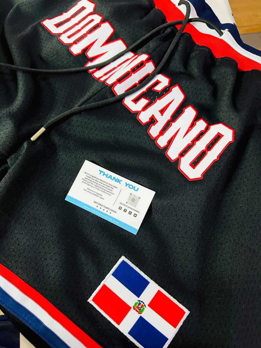 Customer photo review of Dominican Republic Basketball Shorts