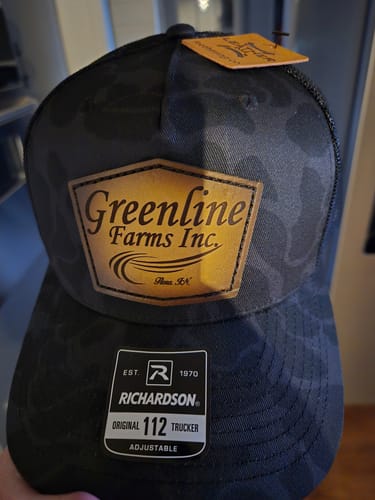 Customer photo review of Premium Custom Leather Patch Hats (Wholesale)