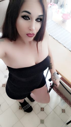 Customer photo review of Black Bandeau Crop and Short Set